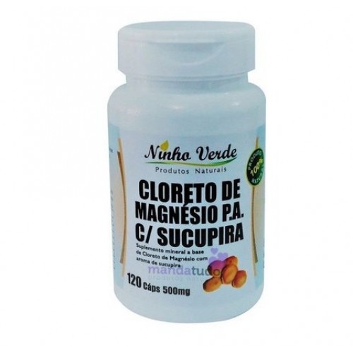 CLORETO DE MAGNÉSIO P.A. COM SUCUPIRA  120 CÁPS - 500MG