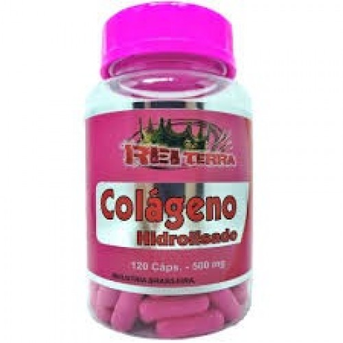 COLLÁGENO HIDROLISADO TIPO 1 - 120 CÁPS - 500MG GOLD LAB EMBALAGEM PRETA