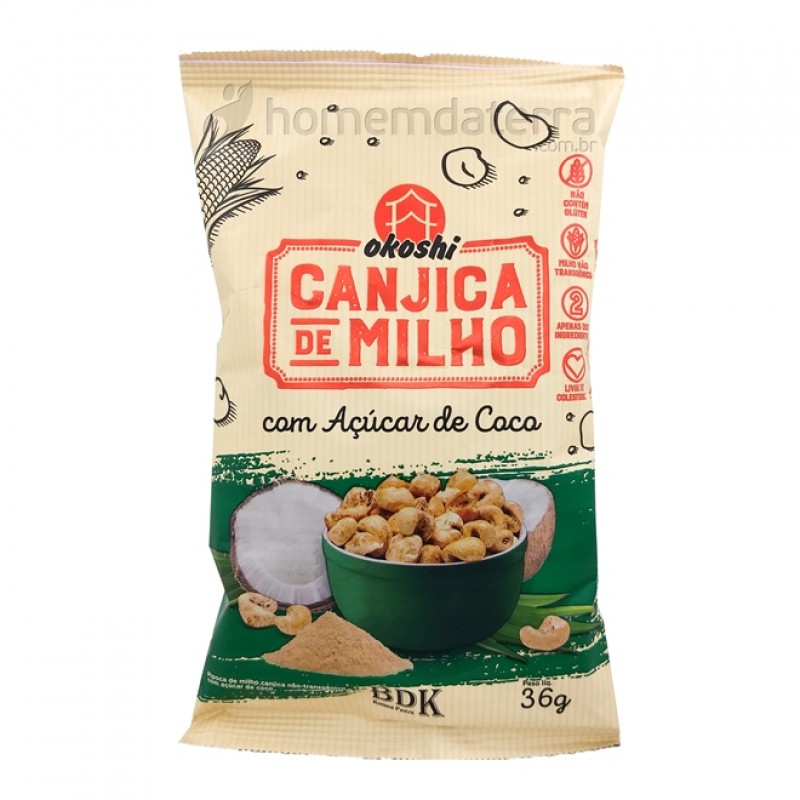 CANJICA DE MILHO COM AÇUCAR DE COCO OKOSHI