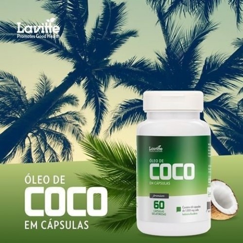 ÓLEO DE COCO 60 CÁPS  REI TERRA -1000MG