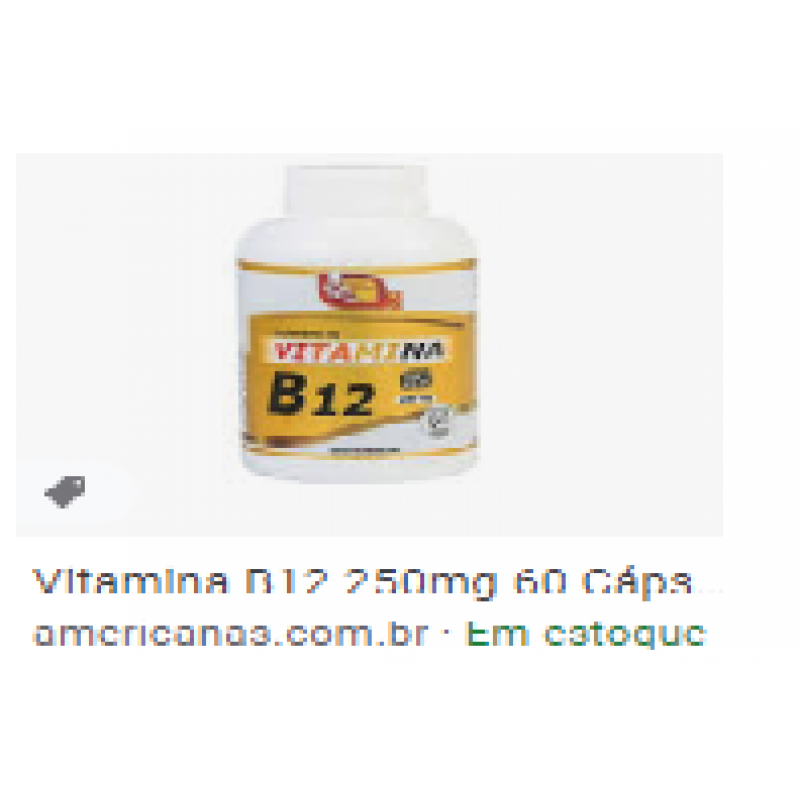 VITAMINA B12 60 CÁPS - 250MG