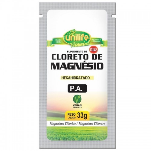 CLORETO DE MAGNÉSIO P.A. HEXAHIDRATADO - 33G