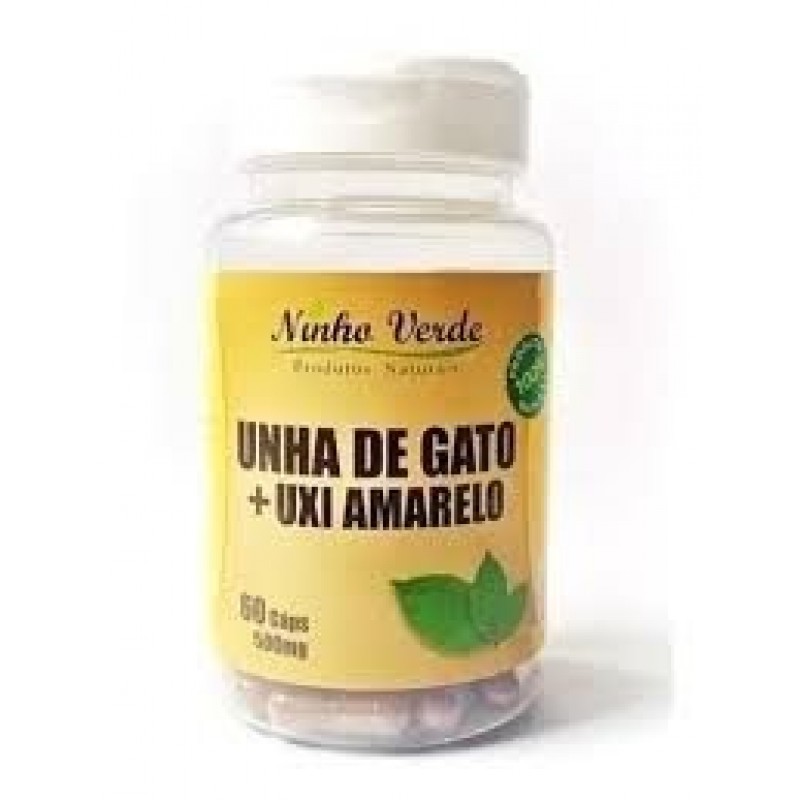 UNHA DE GATO + UXI AMARELO - 60CAPS - 500MG - NINH...