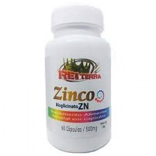 ZINCO BISGLICINATO ZN - 60 CAPS - 500MG - REI TERRA 