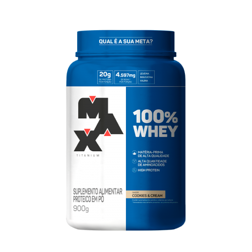 100% Whey Protein (900g)  - Max Titanium
