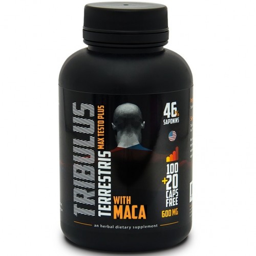 Tribulus Terrestris 500mg+Maca 100mg c/120 cáps. - Max Testo